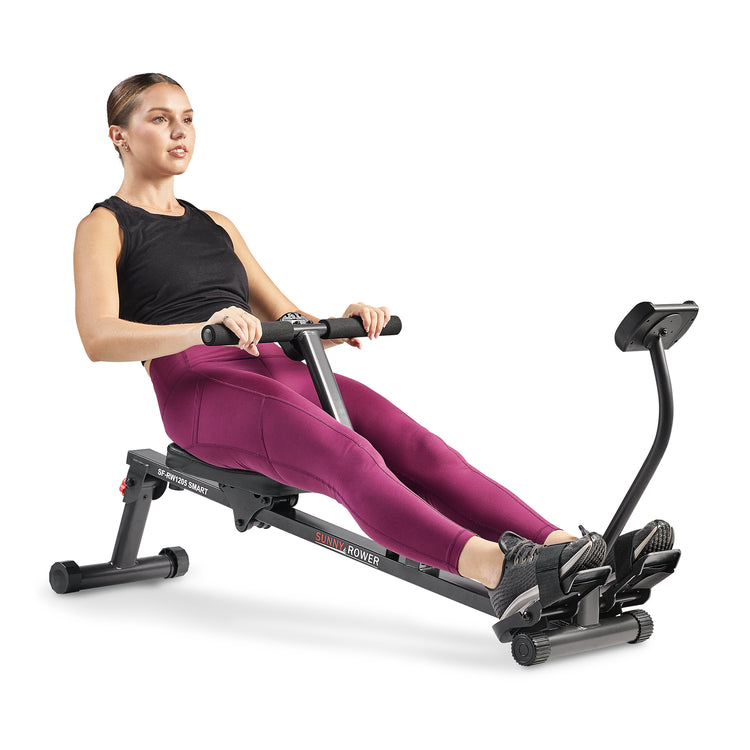 SMART Compact Adjustable Rowing Machine | Sunny Health and Fitness