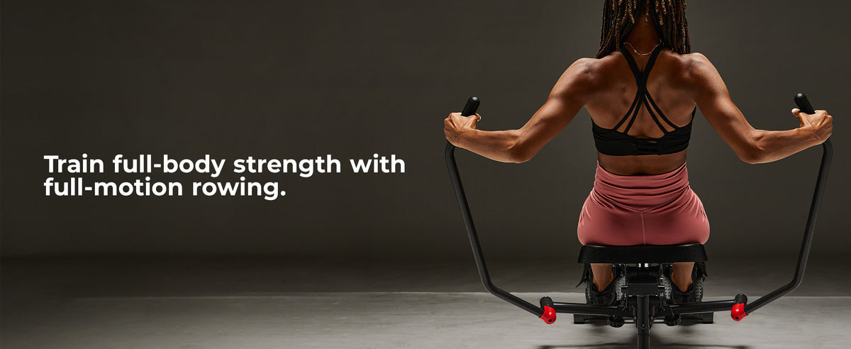 Flexing Rowing Machine Smart Compact Full Motion Rowing Machine with 12 Levels Hydraulic ...