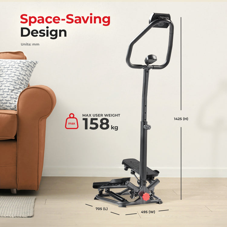 Smart Twist Stepper with Handlebar - Sunny Health & Fitness