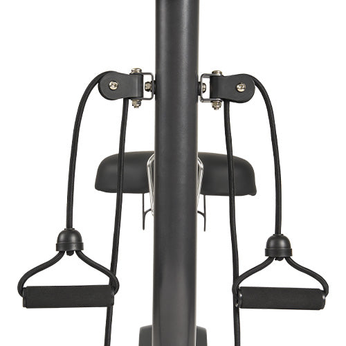2 Integrated Resistance Bands | Add light upper-body movement while you pedal.
