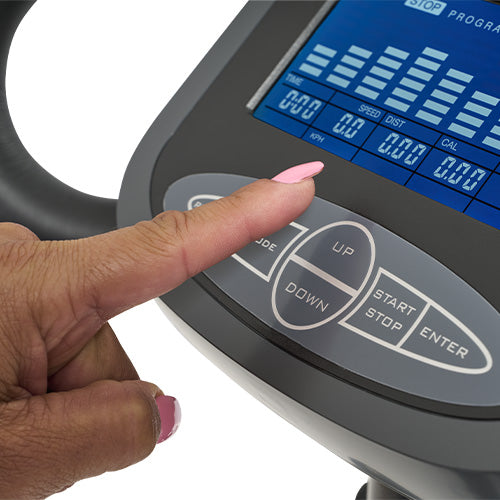 16 Electromagnetic Resistance Levels | Move from lighter effort to harder rides with controlled intensity changes.
