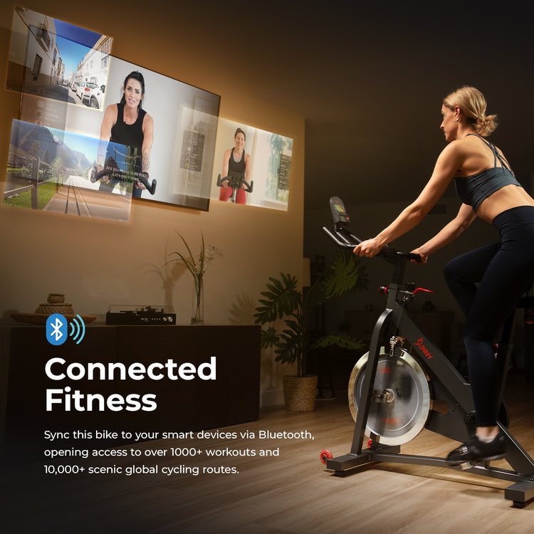 Smart Pro Indoor Cycling Exercise Bike | Sunny Health and Fitness