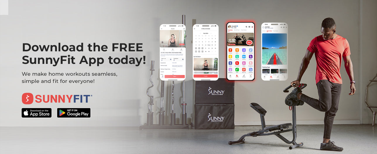 Join the SunnyFit App | We make home workouts seamless, simple and fit for everyone!