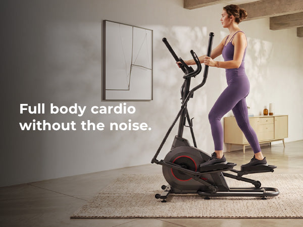 Ultra Silent Smart Elliptical Exerciser with 16” Long Stride