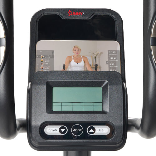 Personalizable Monitor | Set goals for time, distance, calories, and heart rate with the advanced monitor, tracking progress in real-time. Includes a pulse sensor for accurate metrics.