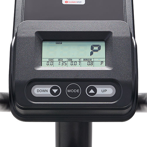 Monitor w/Targeting Function | Set goals for time, distance, calories, and heart rate with the advanced monitor, tracking progress in real-time. Pulse sensor for accurate metrics.