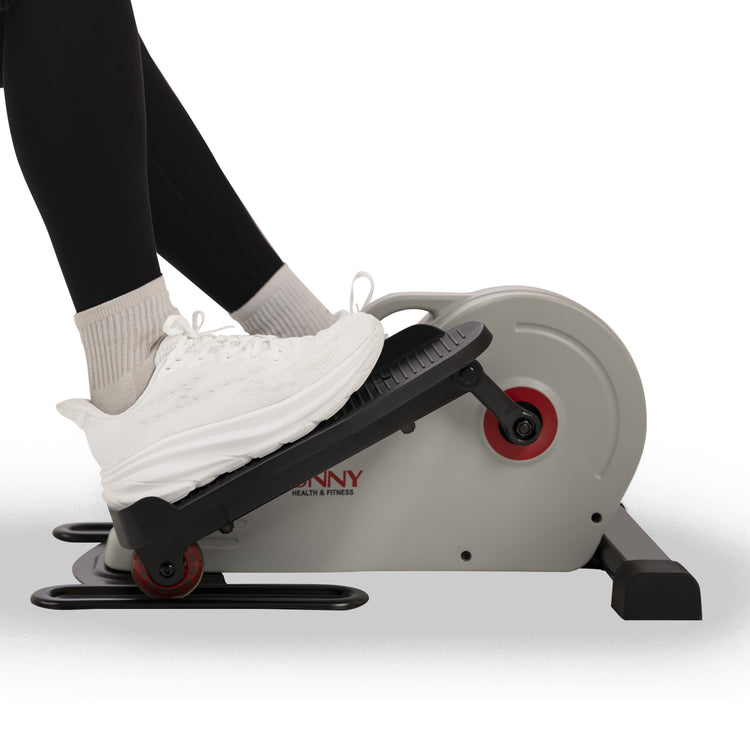 SMOOTH GLIDE WHEELS | Designed for low impact workouts, pedal along the smooth rolling glide rails while working every muscle in your lower body. 7-inch stride length.