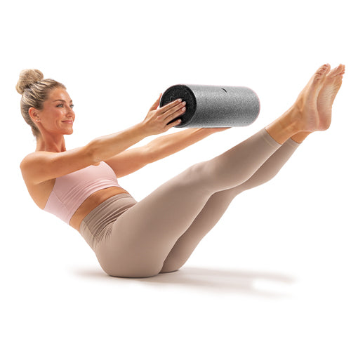 V-up | Lift legs and torso together into a “V” shape to strengthen the core.