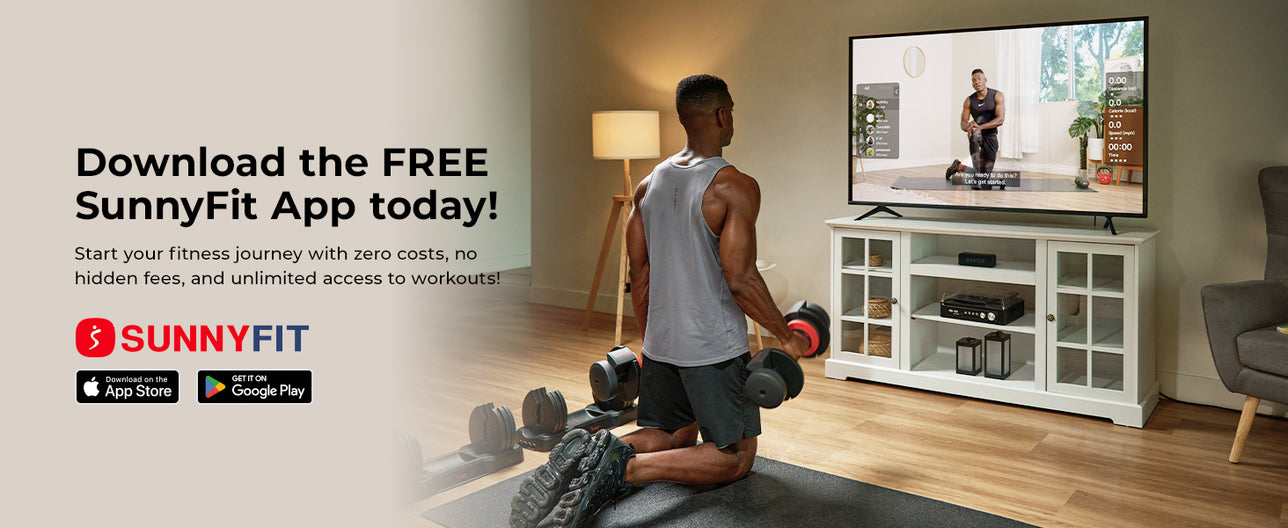 Join the SunnyFit App | We make home workouts seamless, simple and fit for everyone!