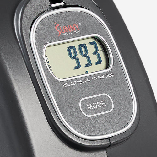 Performance Digital Monitor | The expansive LCD console provides real-time tracking of calories, distance, pulse, strokes per minute (SPM), total strokes, time, and 550m splits. For additional metrics, pair with our SunnyFit App.