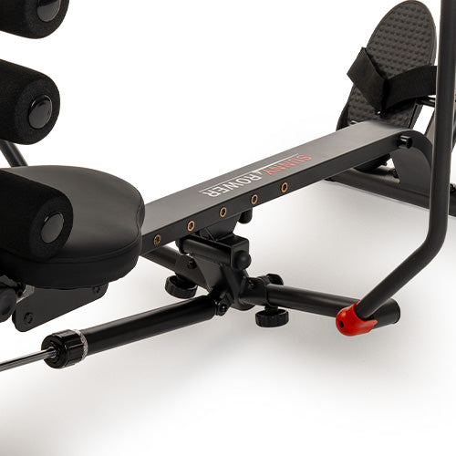 Extended Slide Rail | The long slide rail supports a smooth rowing stroke and accommodates a wider range of user heights.