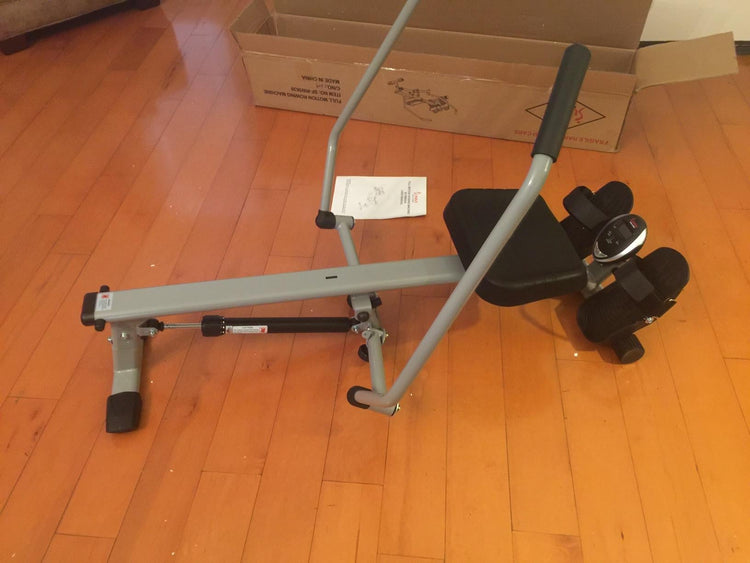 Full Motion Rowing Machine Rower w/ 350 lb High Weight Capacity and LC ...