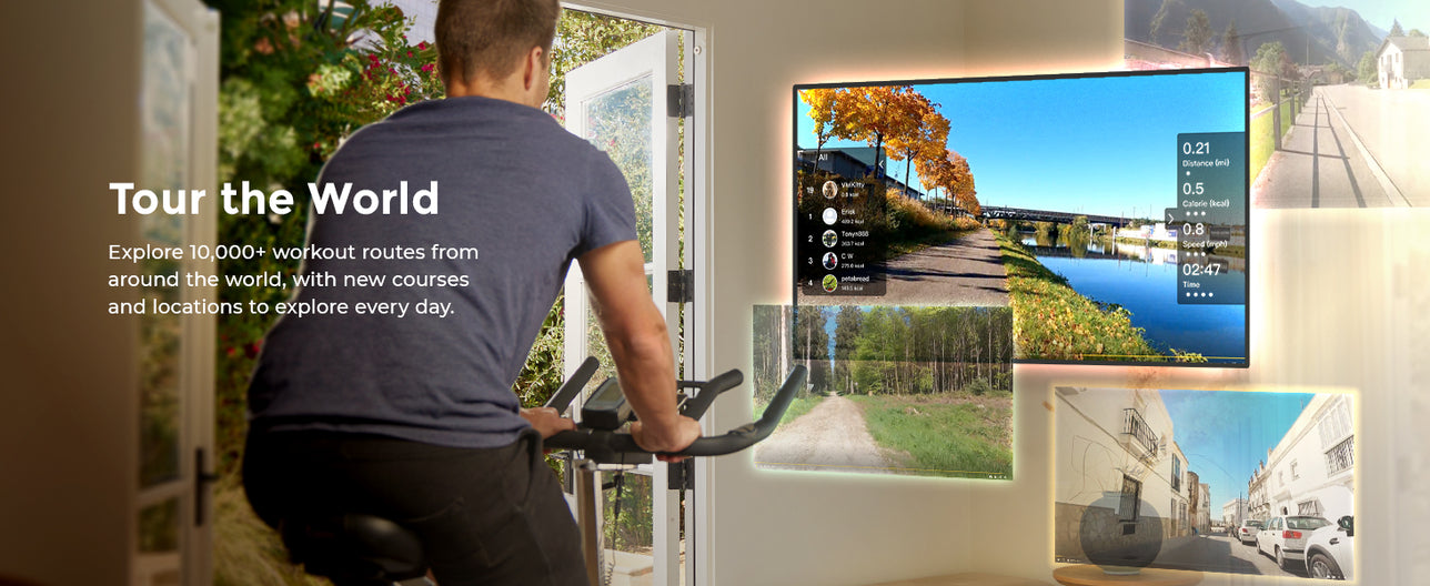 Tour the World | Explore 10,000+ workout routes from around the world, with new courses and locations to explore every day!