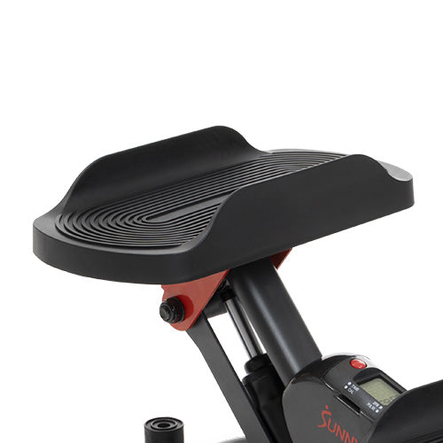 Large Textured Pedals with Sideguards | 5.3" x 12" anti-slip pedals with side guards help support secure foot placement.
