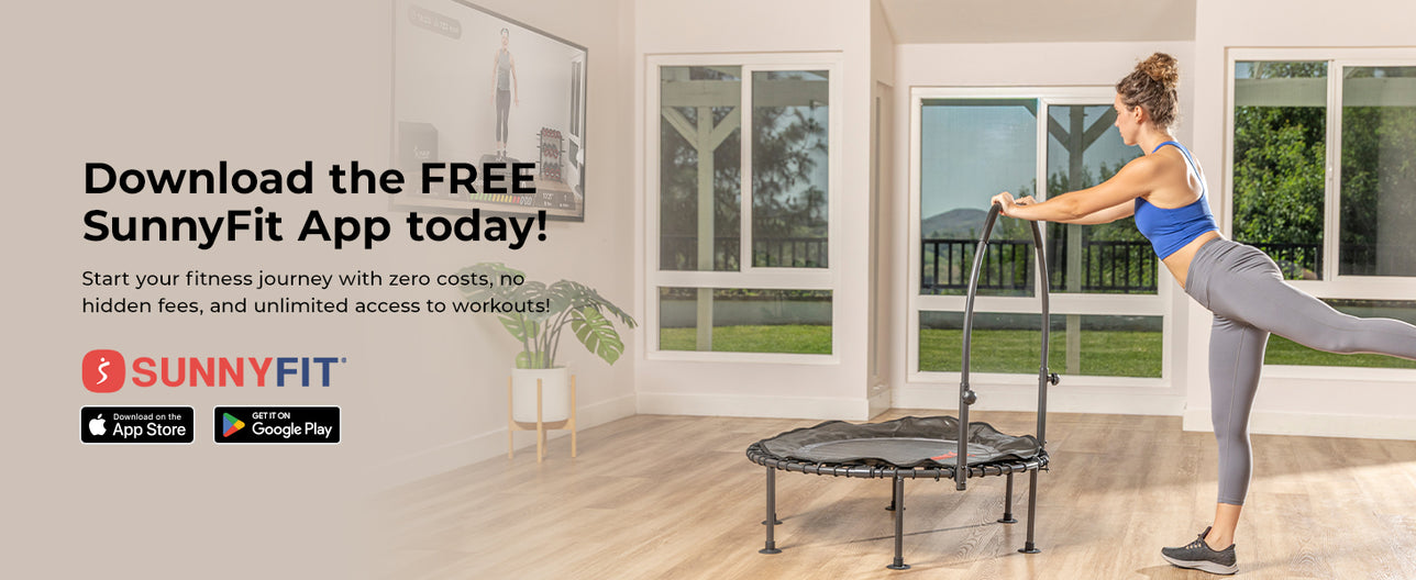 Join the FREE SunnyFit App | We make home workouts seamless, simple and fit for everyone!