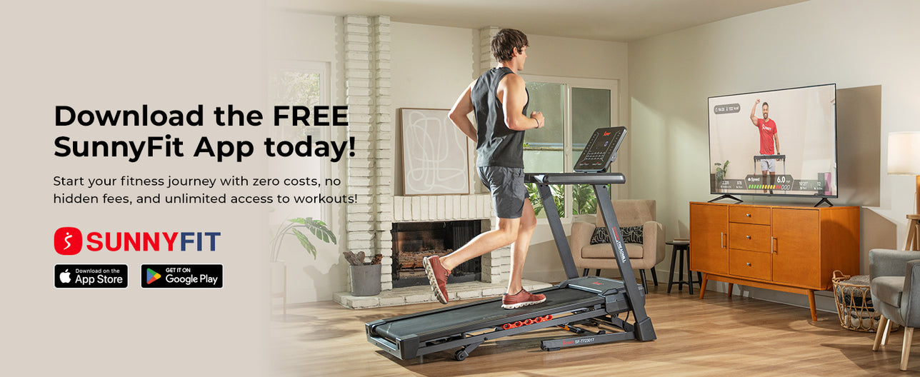 Join the FREE SunnyFit App | We make home workouts seamless, simple, and fit for everyone!