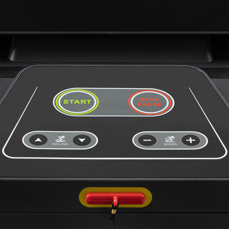 Quick-Access Controls & Pulse Sensors | Large easy-press buttons for instant adjustments with built-in heart rate monitoring.