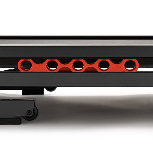 20" x 53" Shock-Absorbing Running Deck | Double-deck cushioning system protects joints and ensures stable, comfortable strides.