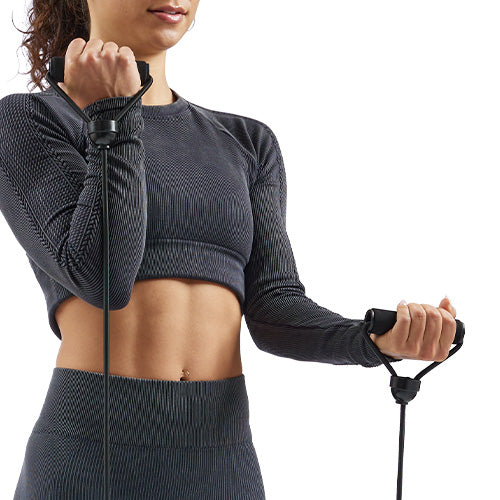 Included Resistance Bands | Expand your routine with upper-body resistance exercises for more versatile full-body training.
