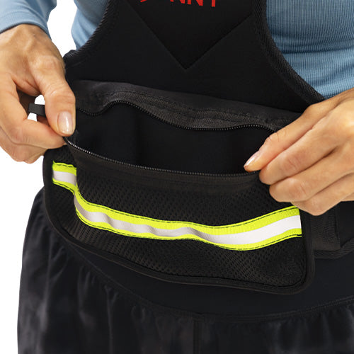 Small-Item Zipper Pocket | Keeps keys, cards, or other small essentials within reach during your workout.
