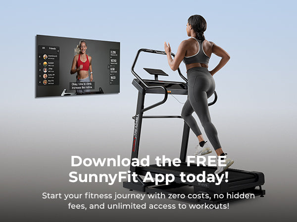 Join the FREE SunnyFit App | We make home workouts seamless, simple, and fit for everyone!