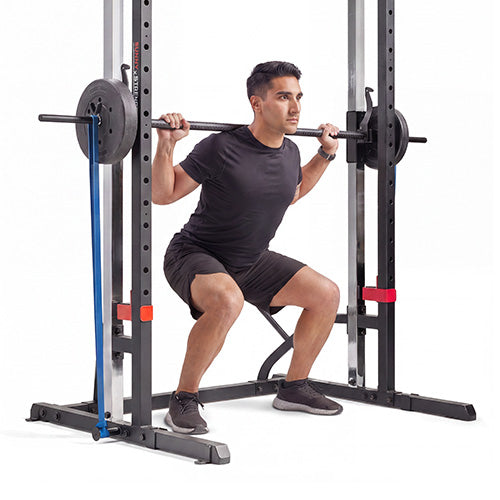 Band Training Options | Use lower band pegs or loop bands over the top frame for added resistance.
