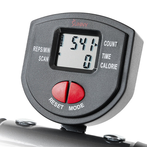 DIGITAL MONITOR | Stay focused on your goals and track your progress with the Digital Monitor which tracks: Calories, Count, Reps/Min, Time and includes a Scan function.