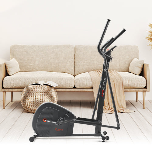 EFFICIENT FOOTPRINT | Receive a massive workout in a compact and space efficient package. Measuring 50.8L x 21.3W x 60.6H inches, this elliptical machine can blend in effortlessly in your living room or your home gym.