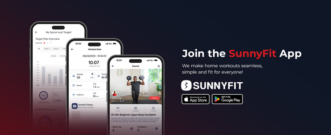 Join the SunnyFit App | We make home workouts seamless, simple and fit for everyone!