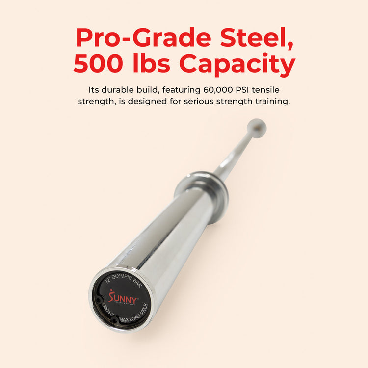 72" (6 ft) Olympic Barbell Bar