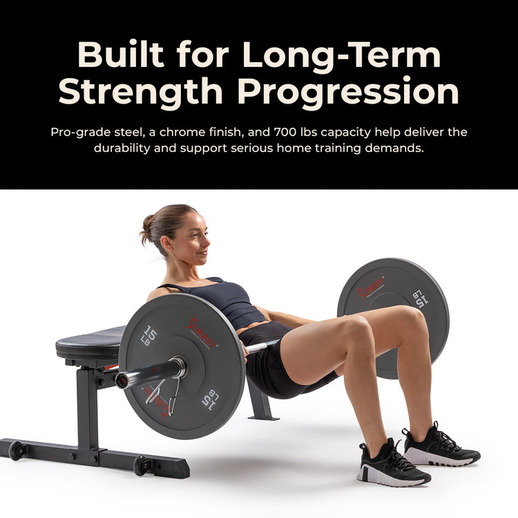 79" (6.6 ft) Olympic Barbell Bar| Sunny Health & Fitness