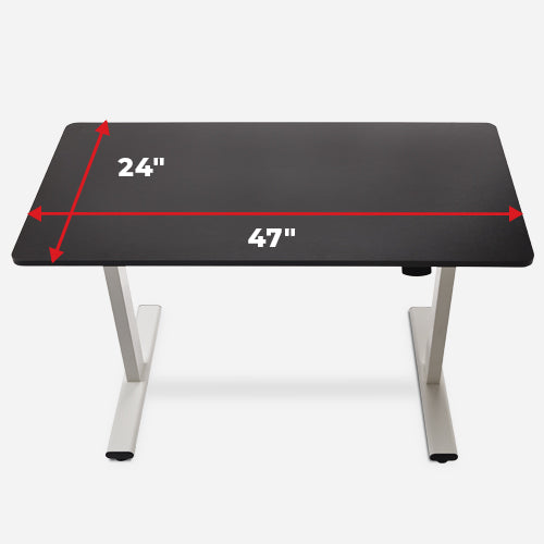 47"x24" Desk Surface | The generous 47" x 24" scratch and water-resistant surface provides ample room for your work essentials and equipment.