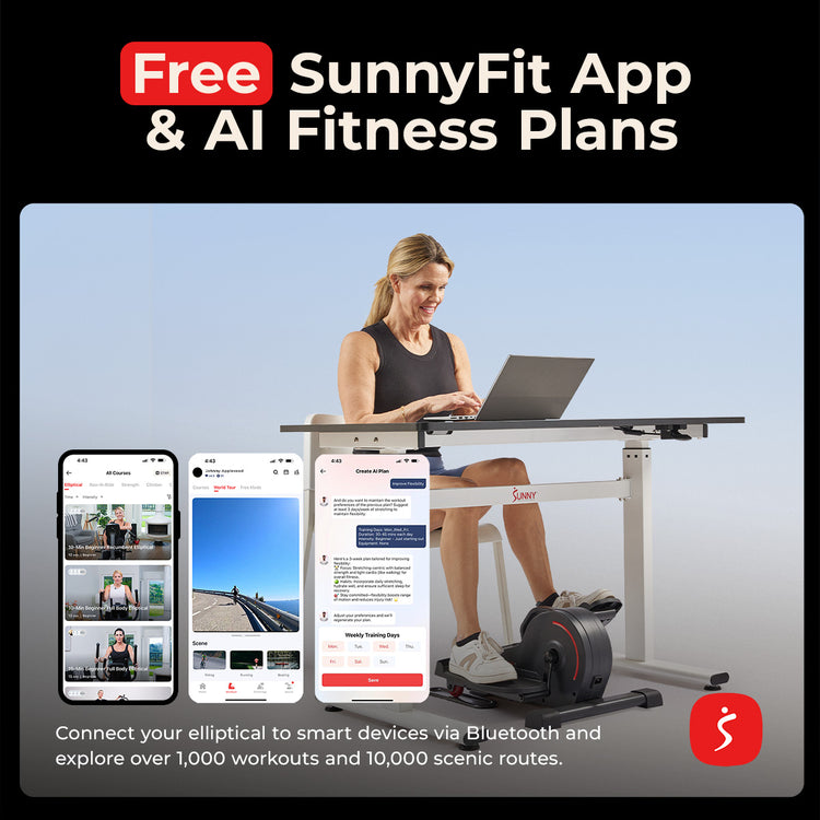 Smart Motorized Under Desk Mini Elliptical