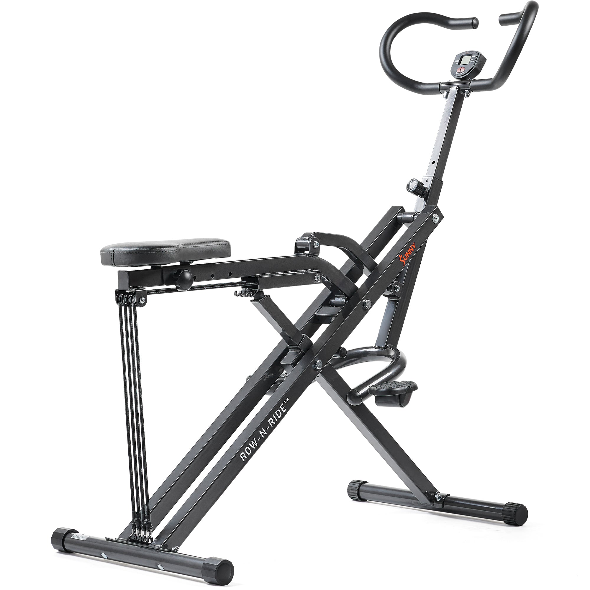 Exercise Equipment Rower Ride Upright Row-N-Ride® Plus Squat Assist Trainer Machine for Abs and Glute ...