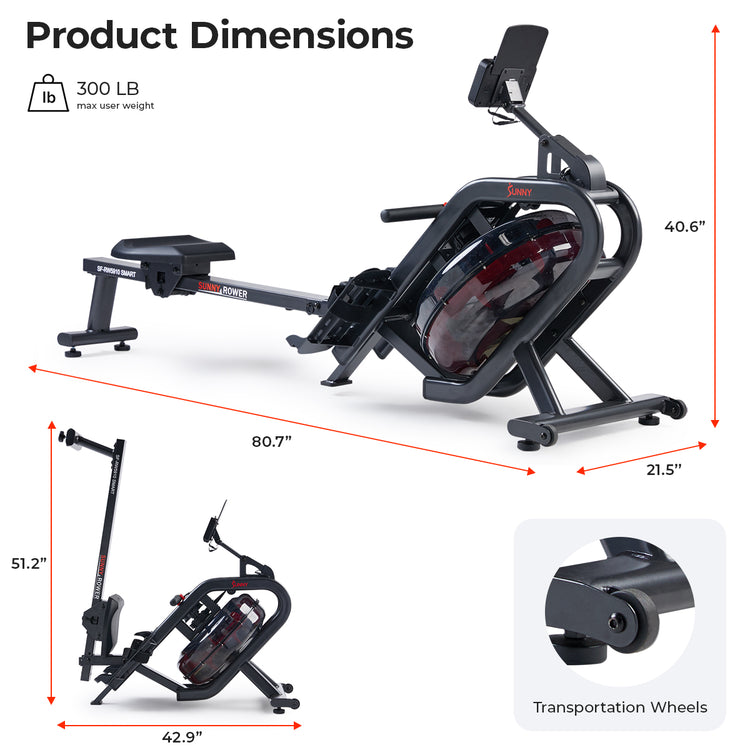 Phantom Hydro SMART Water Rowing Machine