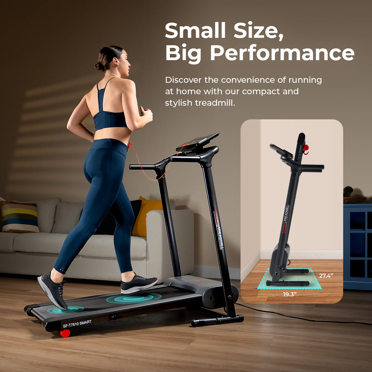 Small best sale collapsible treadmill