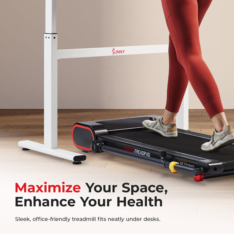 Smart Trekpad Treadmill with Arm Exerciser | Sunny Health and Fitness