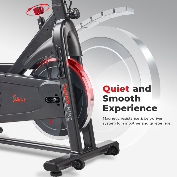 Interactive Smart Magnetic Exercise Bike - Sunny Health & Fitness