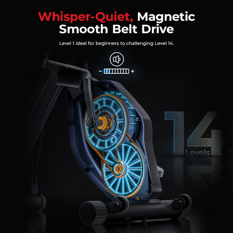 Foldable Magnetic Exercise X-Bike Pro