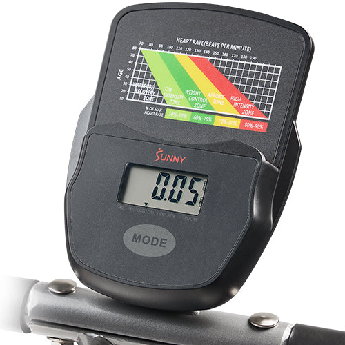 LCD Digital Monitor | The LCD digital monitor tracks a range of essential workout metrics, including time, speed, distance, calories burned, odometer (total distance), pulse rate, and RPM (revolutions per minute).