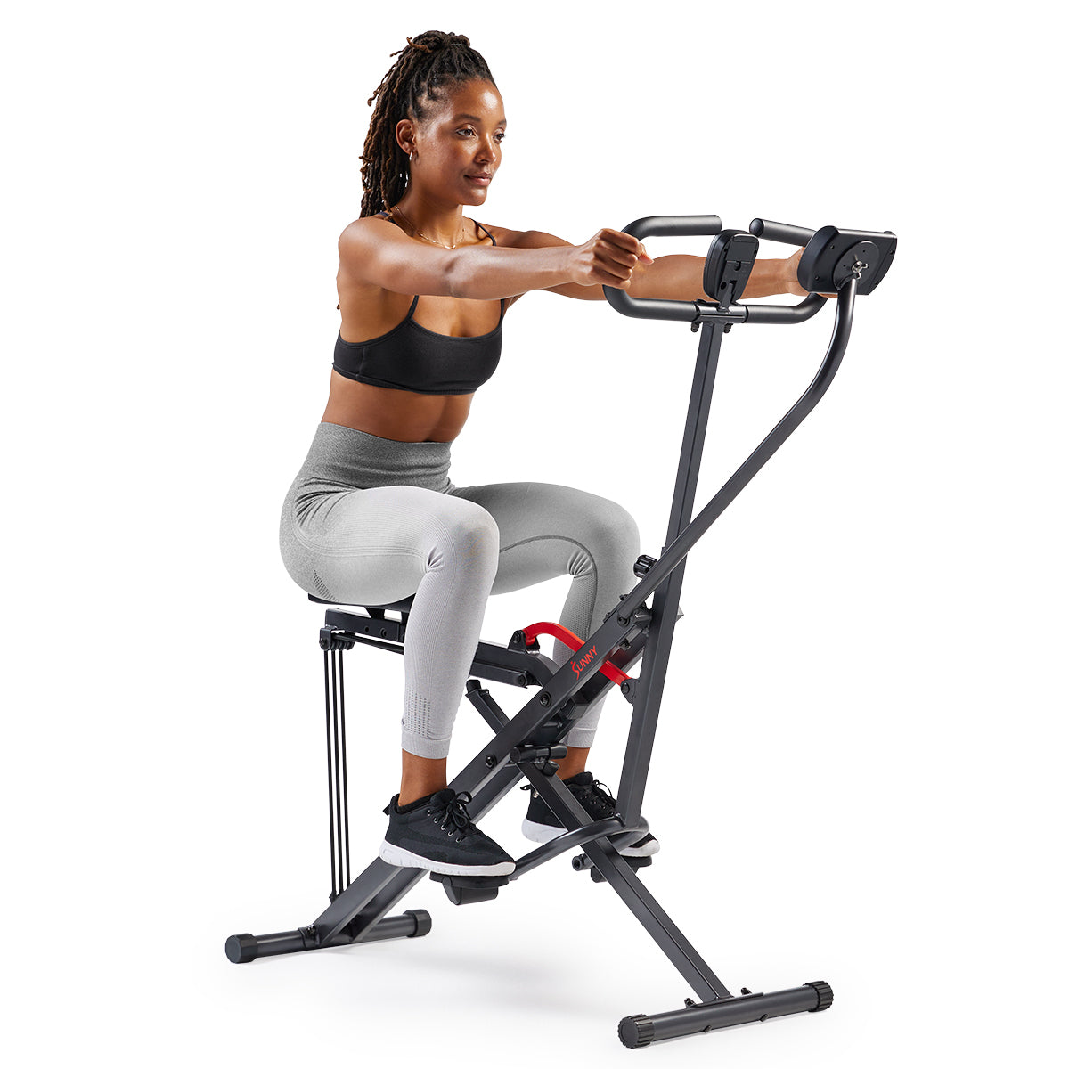 Sunny health row n ride deals squat machine. No77