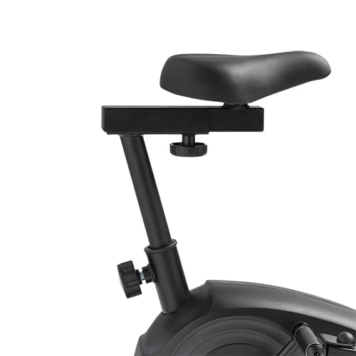 ADJUSTABLE FOR A BETTER FIT | The cushioned seat adjusts to help you find a more comfortable riding position for bike-style workouts. Designed to support a wider range of body types, movement styles, and daily fitness routines.