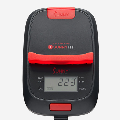 Digital Monitor | Stay on top of your progress with the easy-to-read digital monitor that tracks essential workout metrics like time, step count, calories burned, and total steps.