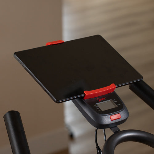 Built-In Device Holder | Keep your phone or tablet secure and within reach for entertainment or app-based workouts.