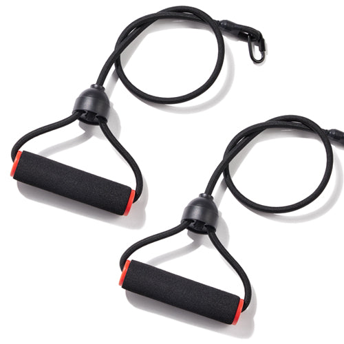 Free Resistance Bands Included | Each 20LB resistance band with foamed grip, pulley, and swivel block enables a wide range of motion for upper body engagement.