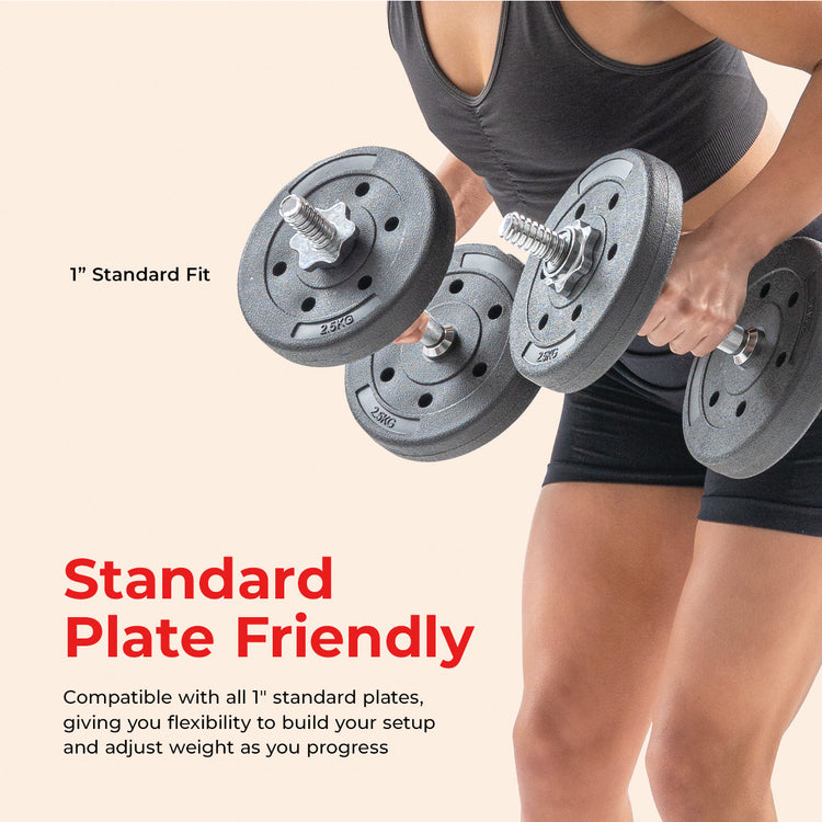 Threaded Dumbbell Handles - 14 & 24"