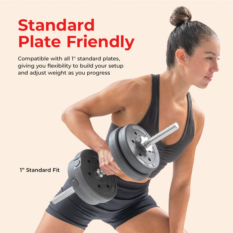 Threaded Dumbbell Handles - 14 & 24"