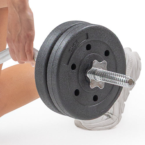 Quick, Secure 1" Plate Changes | Threaded sleeves and star-lock collars clamp plates firmly to prevent rattling and make swaps fast and hassle-free. Fits all standard 1" plates.