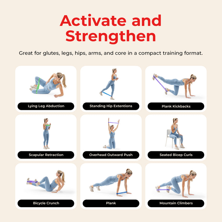 5-Level Resistance Loop Set | Sunny Health & Fitness
