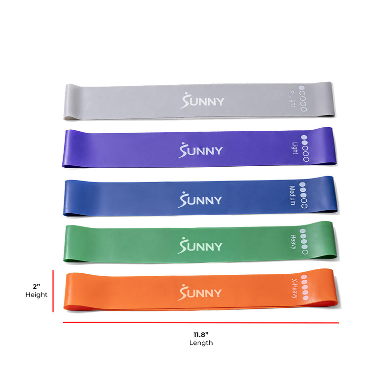 5-Level Resistance Loop Set | Sunny Health & Fitness